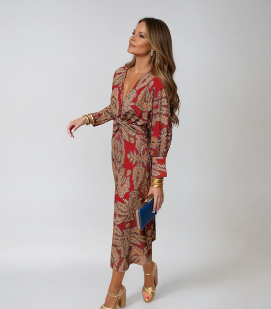 Oriana - Elegantes Kleid mit langen Ärmeln