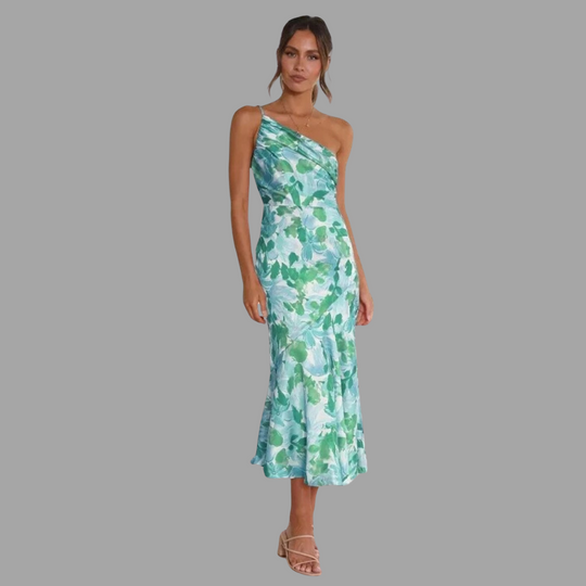Nivon – Langes Asymmetrisches Kleid