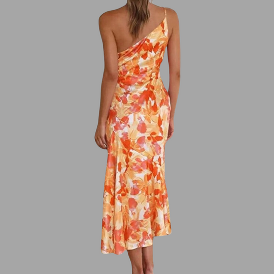 Nivon – Langes Asymmetrisches Kleid