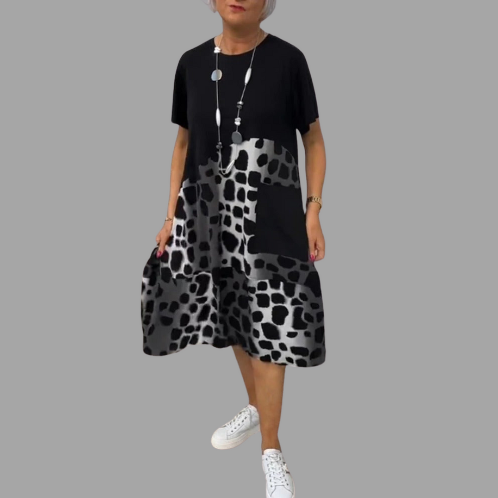 Rura - Stylisches Casual Loose Print Kleid