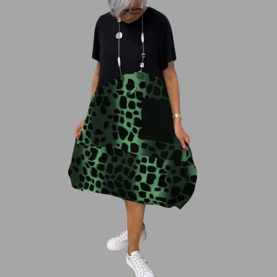 Rura - Stylisches Casual Loose Print Kleid