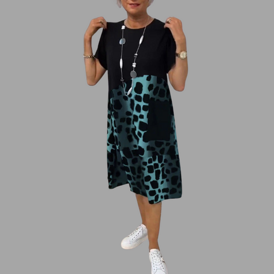 Rura - Stylisches Casual Loose Print Kleid