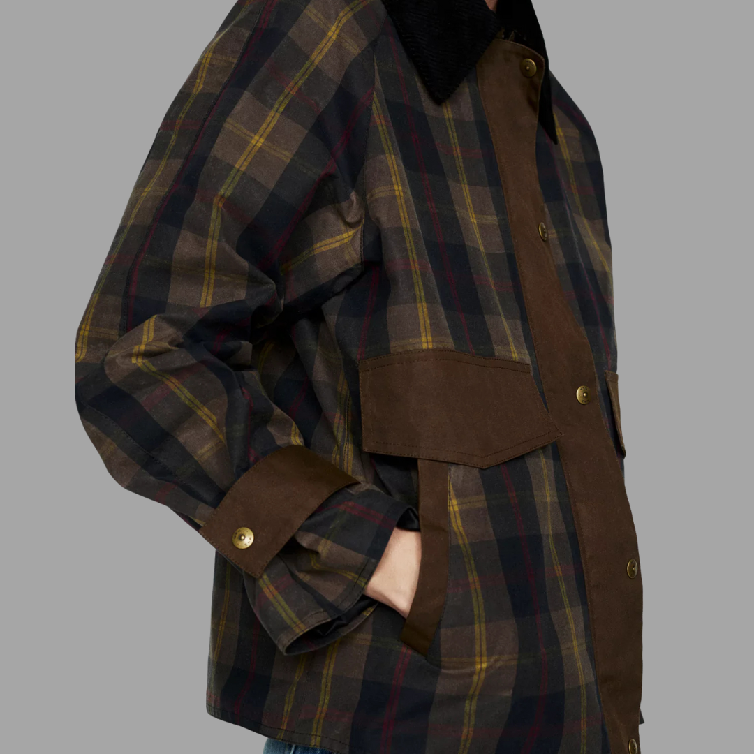 Karina - Karierte Jacke mit geradem Schnitt