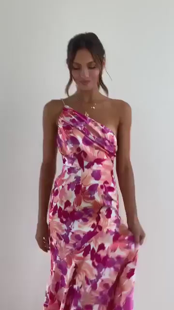 Nivon – Langes Asymmetrisches Kleid
